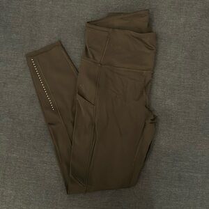 Lululemon fast and free leggings, size 6, black, 3/4 length